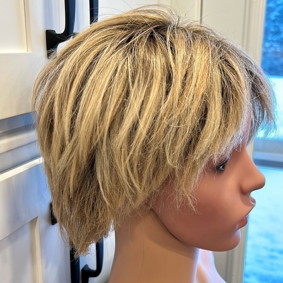 Jon Renau Modacrylic Nature Blend Wig Shag Layered Short Highlights Wig - Picture 2 of 9
